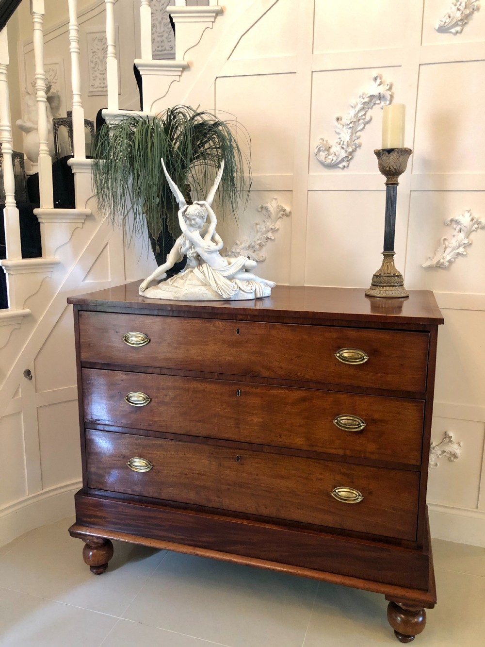  Antique Victorian Mahogany Chest of Drawers
 View II