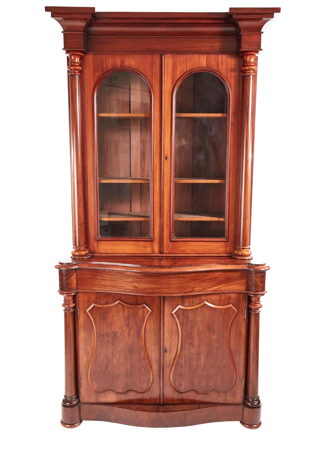 Quality Antique Victorian Mahogany Bookcase
