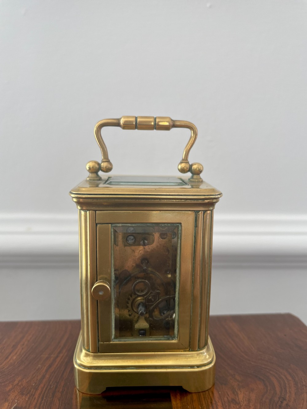 Charming Antique Lacquered Brass Cased Carriage Clock
 View VI