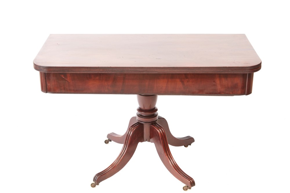   Large Antique Regency Quality Mahogany Tea/Side Table 
