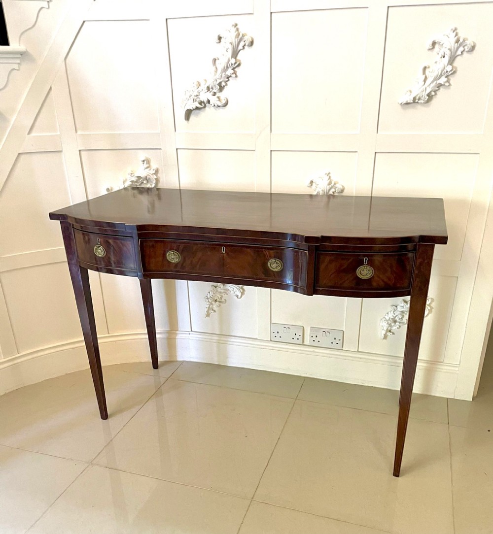  Antique Edwardian Quality Mahogany Inlaid Side Table 
