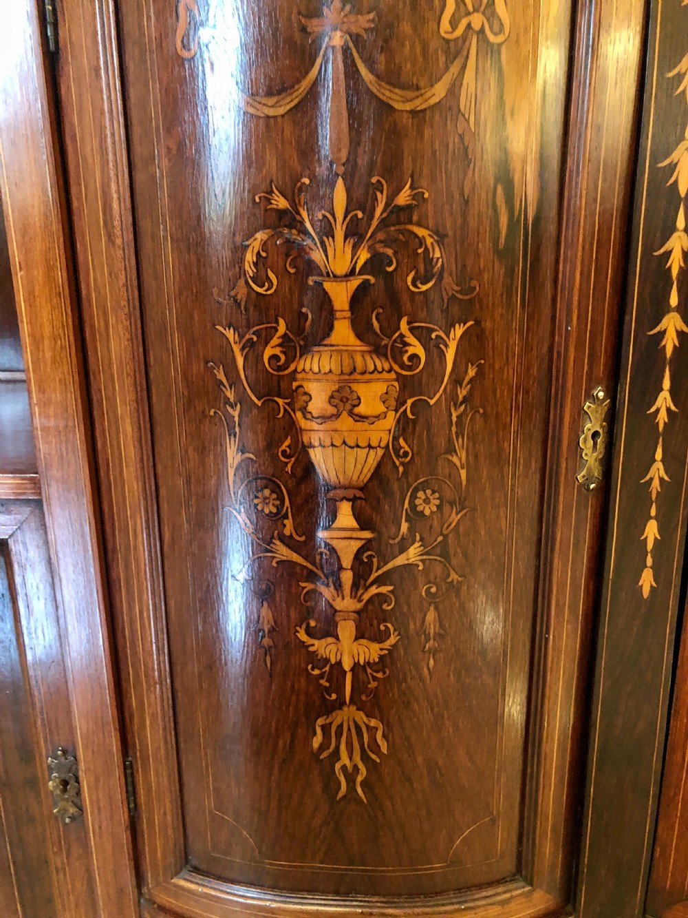  Antique Victorian Inlaid Rosewood Side Cabinet
 View XII