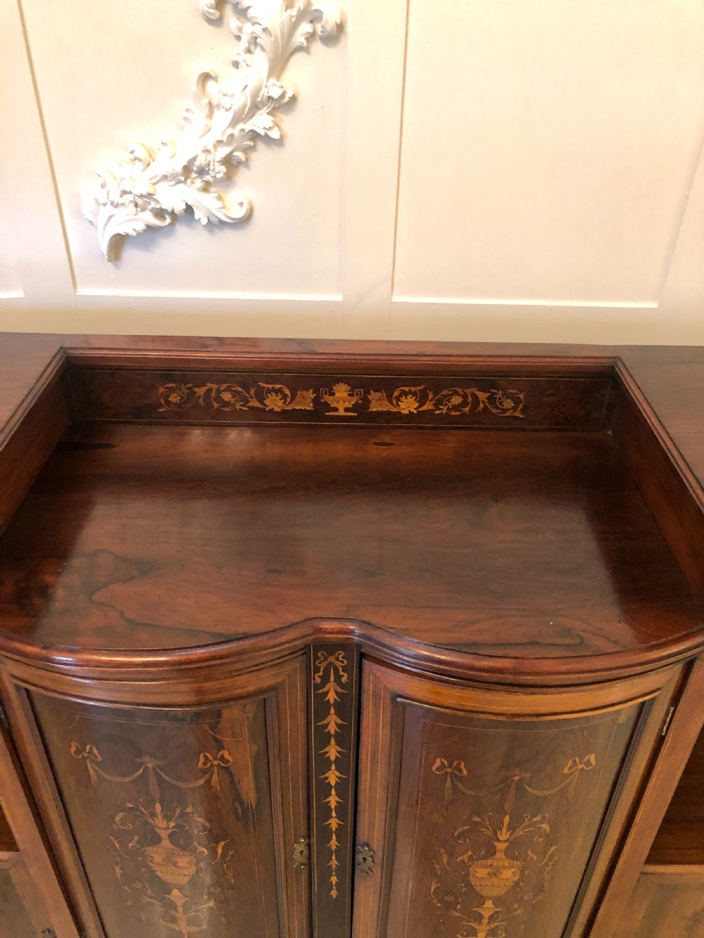  Antique Victorian Inlaid Rosewood Side Cabinet
 View XVI