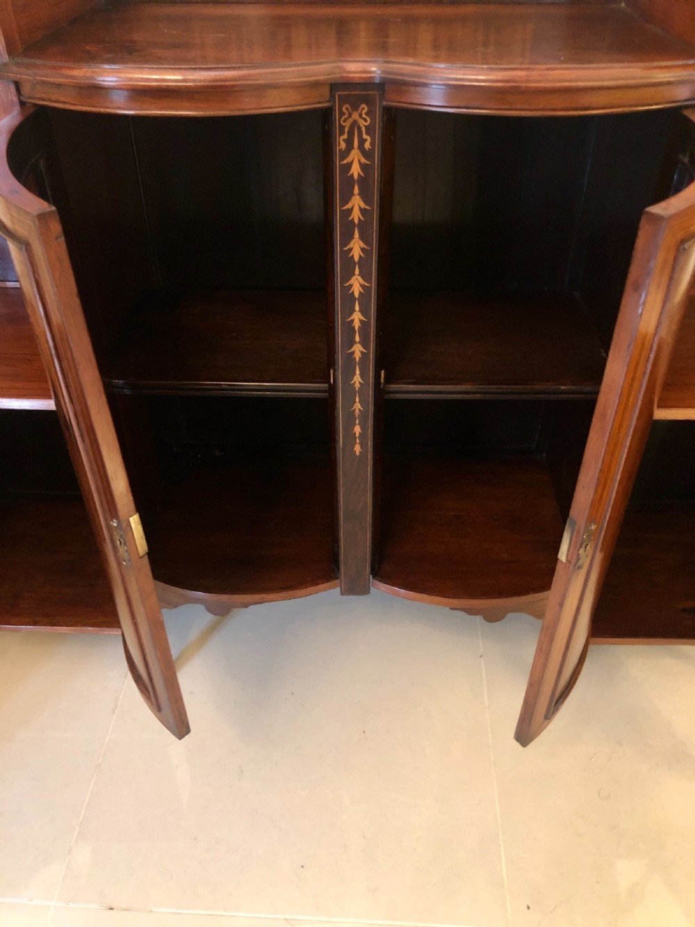  Antique Victorian Inlaid Rosewood Side Cabinet
 View XVIII