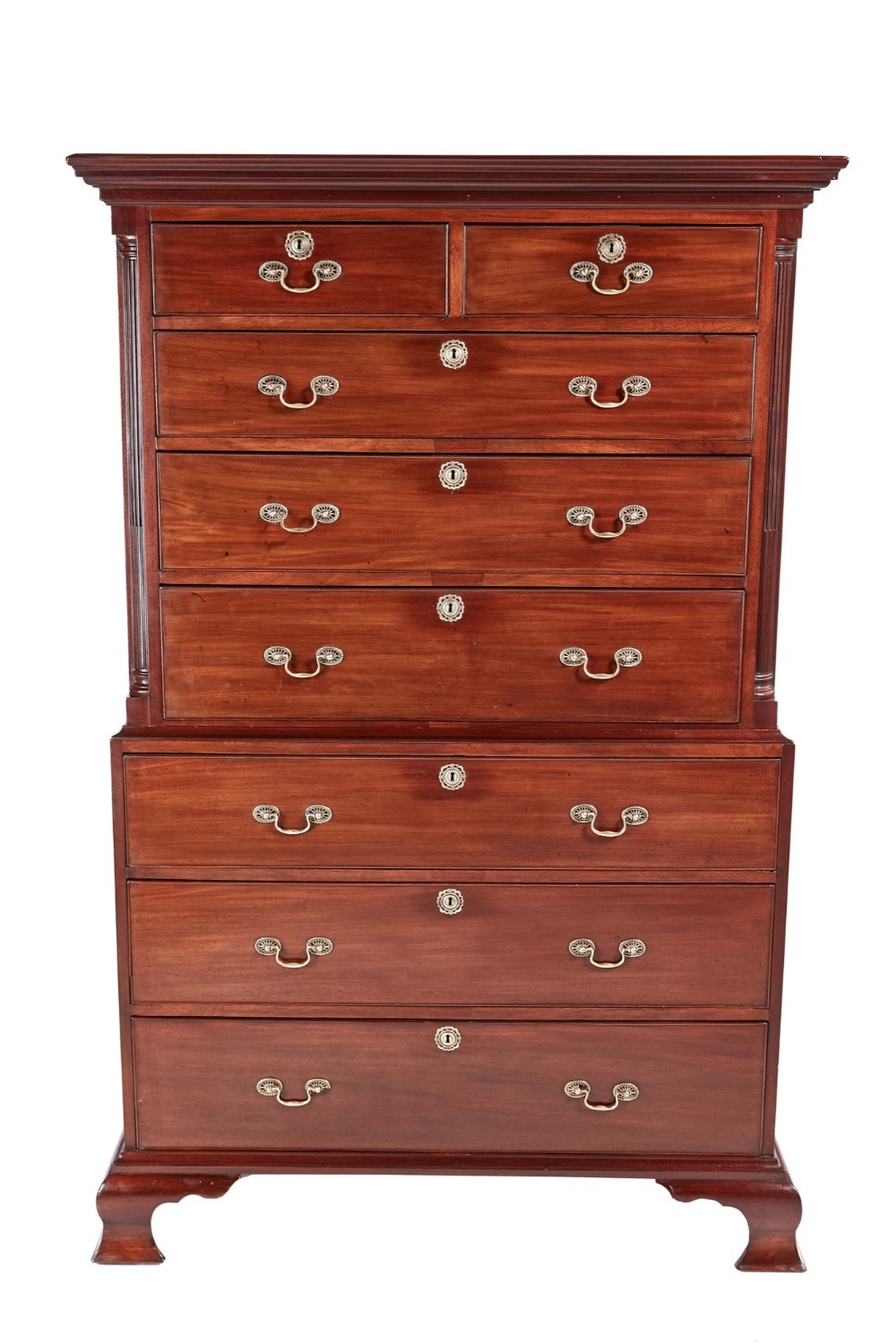 Antique Georgian 18th Century Mahogany Chest on Chest/Tallboy
