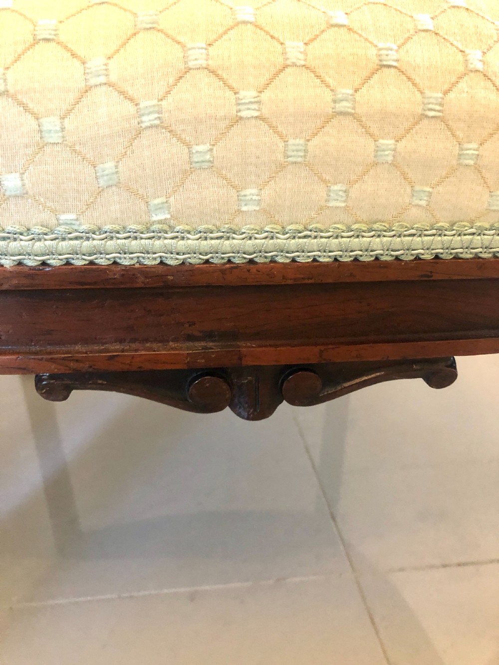  Fine Pair of Antique Victorian Carved Rosewood Library Chairs
 View IV