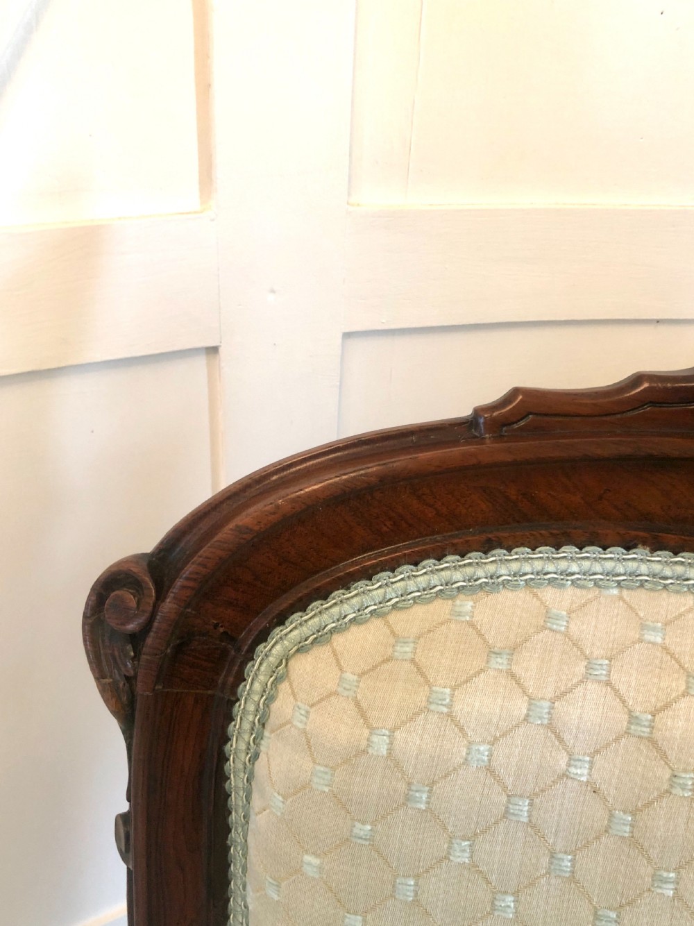  Fine Pair of Antique Victorian Carved Rosewood Library Chairs
 View XIII