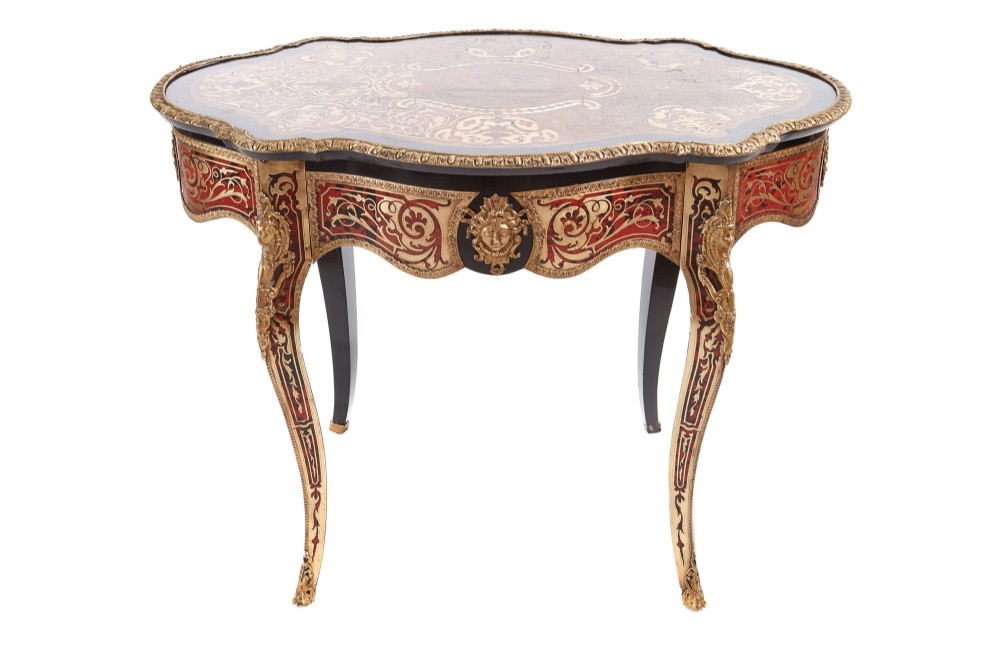  Fine Quality Antique Victorian French Boulle Centre Table c.1860
