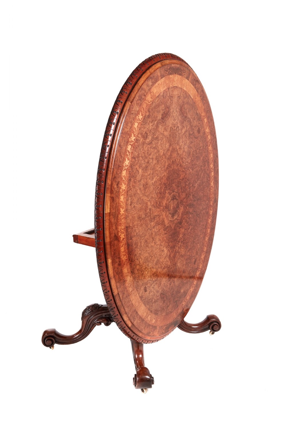  Fine Quality Early Antique Victorian Burr Walnut Inlaid Centre Table

