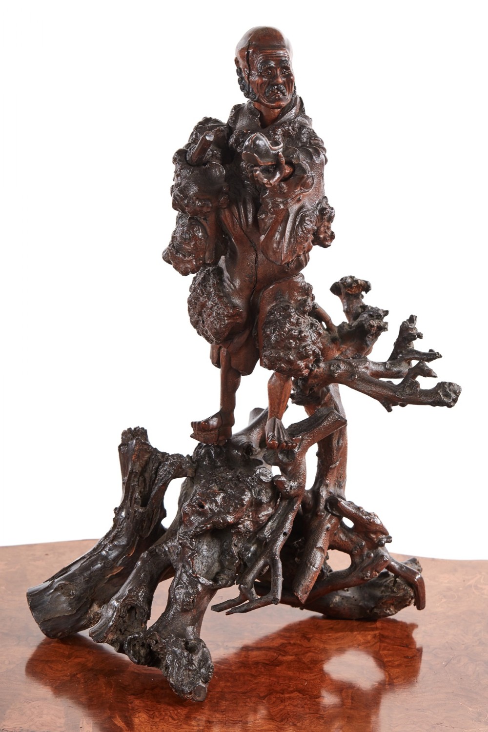 Magnificent Quality Antique Chinese Root Carving 
