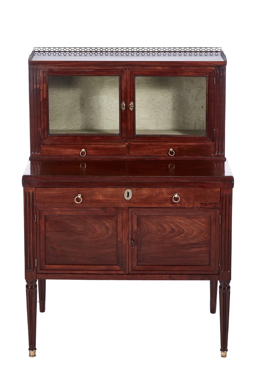Quality Antique French Mahogany Fold Down Desk