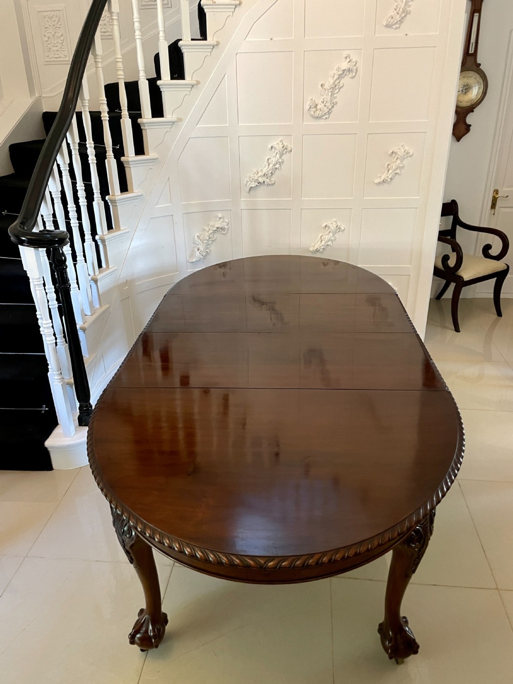   Antique Victorian Quality Carved Mahogany Extending Dining Table 73 x 121 x 247cm
 View XVI