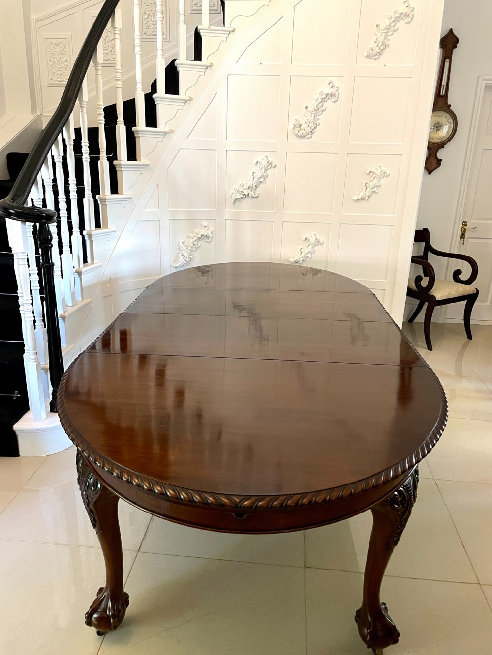   Antique Victorian Quality Carved Mahogany Extending Dining Table 73 x 121 x 247cm
 View XVII