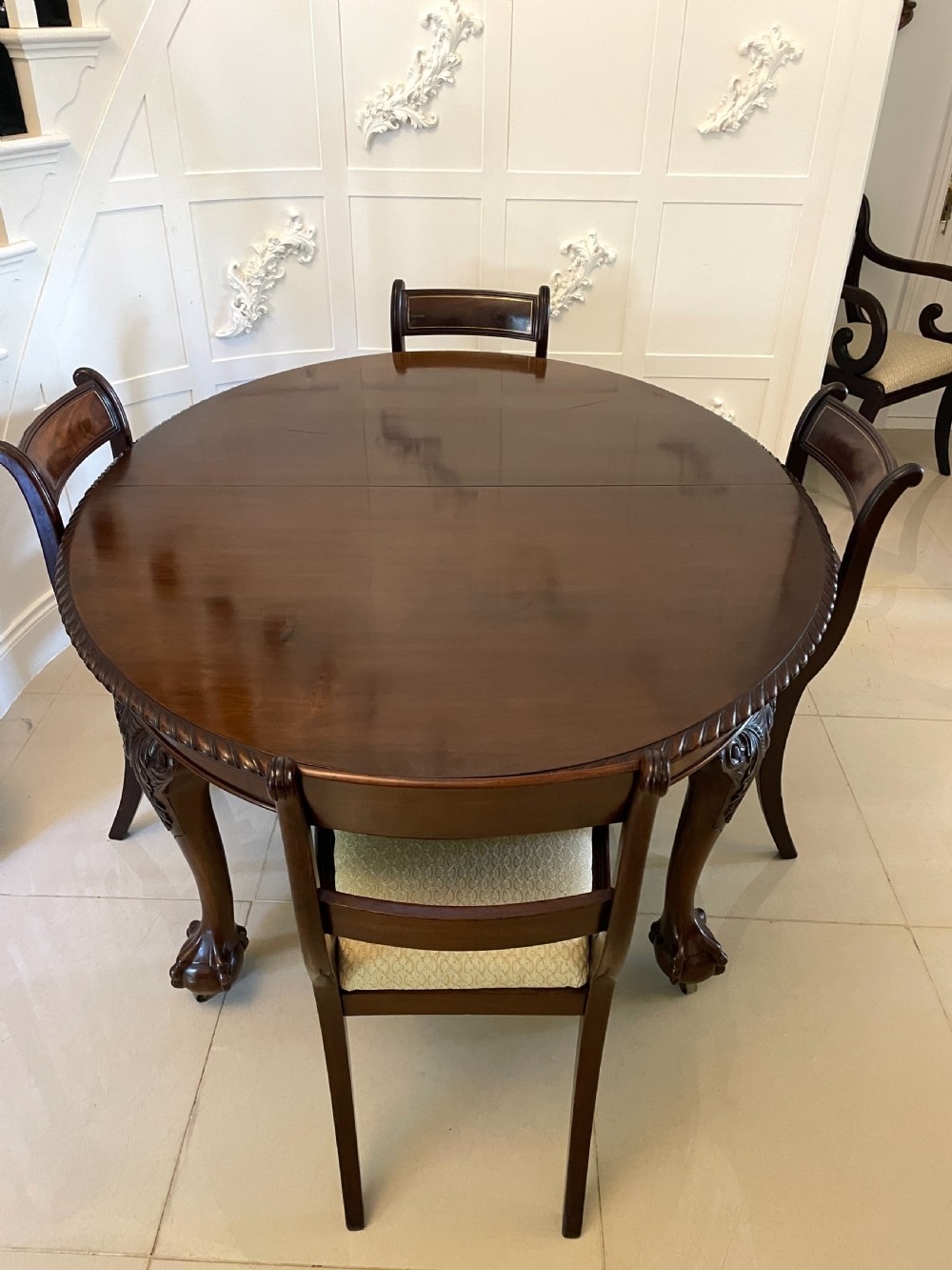   Antique Victorian Quality Carved Mahogany Extending Dining Table 73 x 121 x 247cm
 View XX