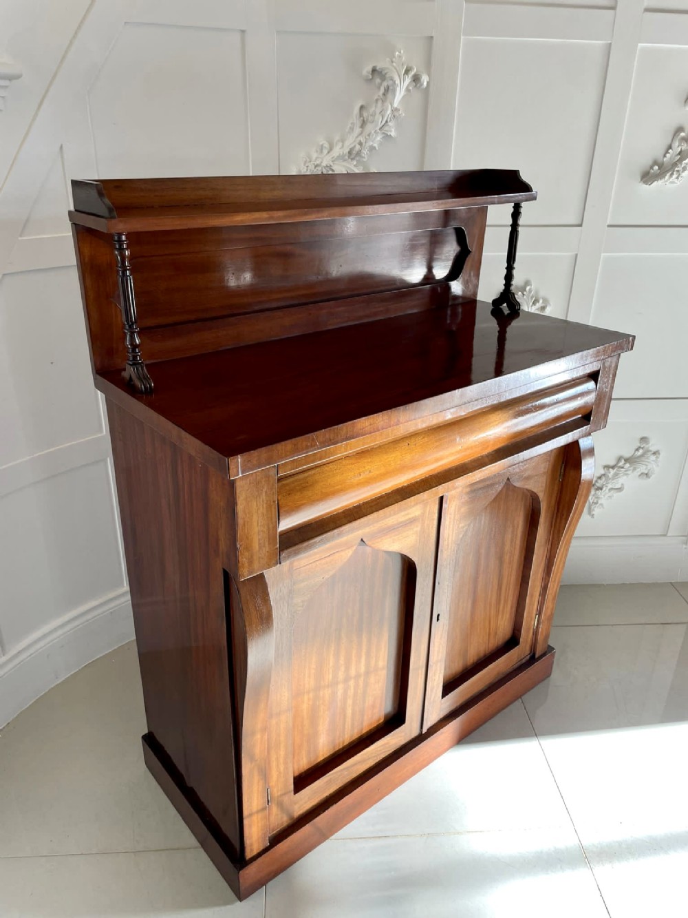  Antique Victorian Quality Mahogany Chiffonier 
