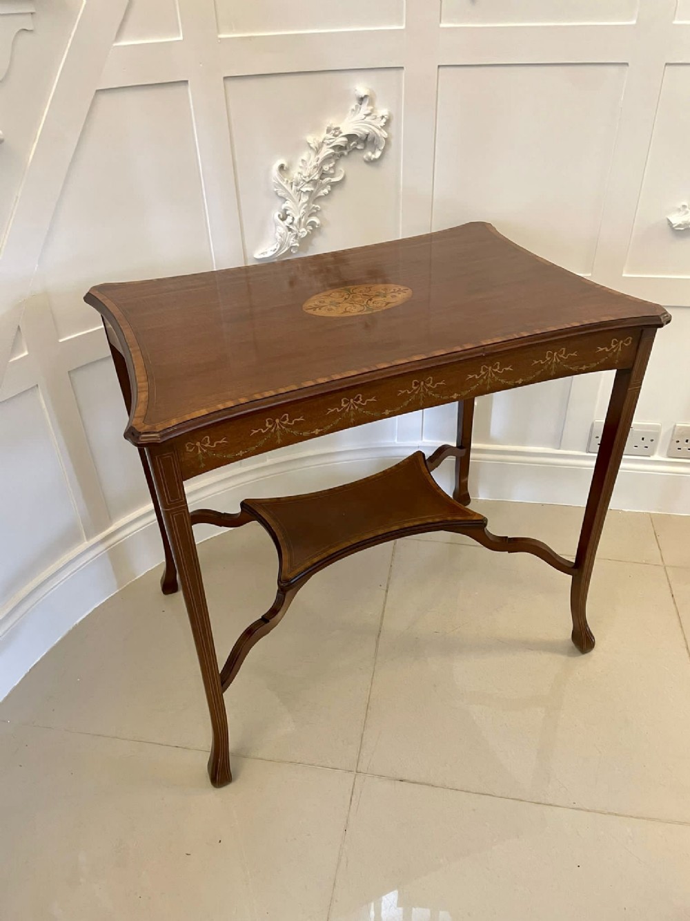 Antique Edwardian Quality Mahogany Inlaid Centre Table