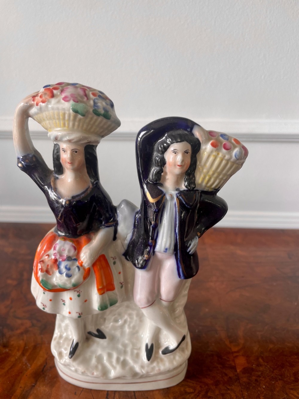 Four Antique Staffordshire Flatback Figures View III