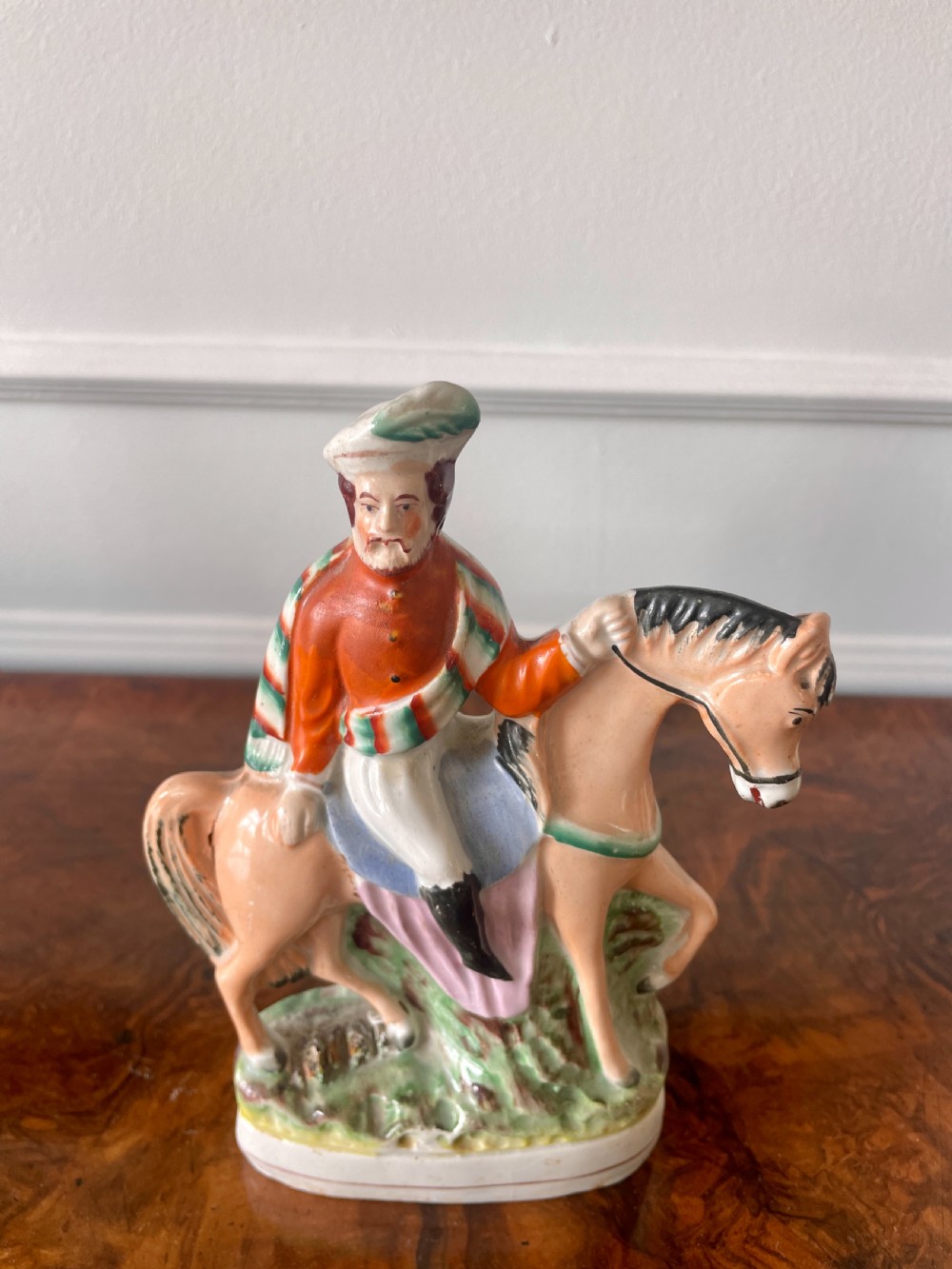 Four Antique Staffordshire Flatback Figures View IV
