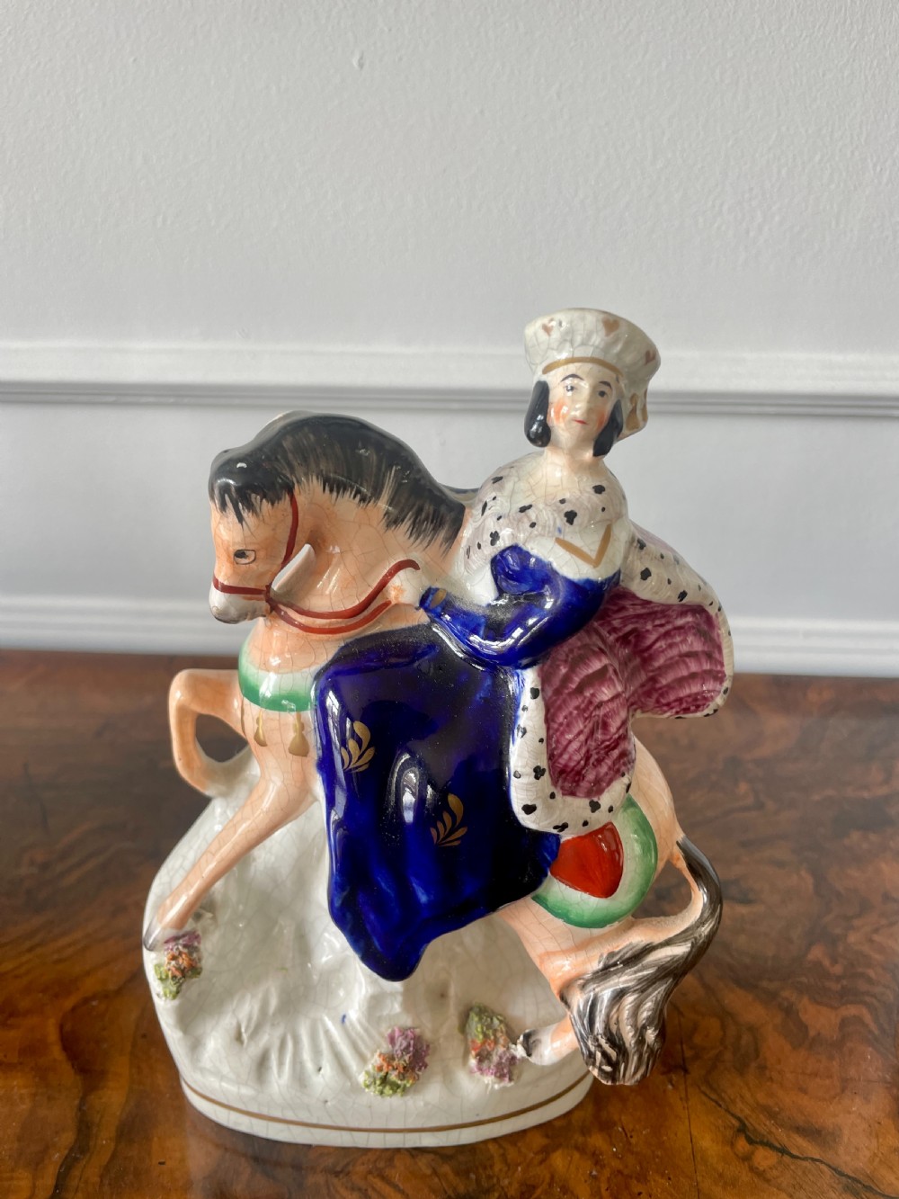 Four Antique Staffordshire Flatback Figures View V