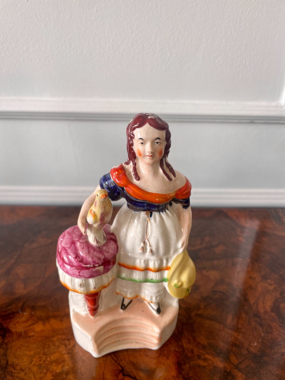 Four Antique Staffordshire Flatback Figures View VI