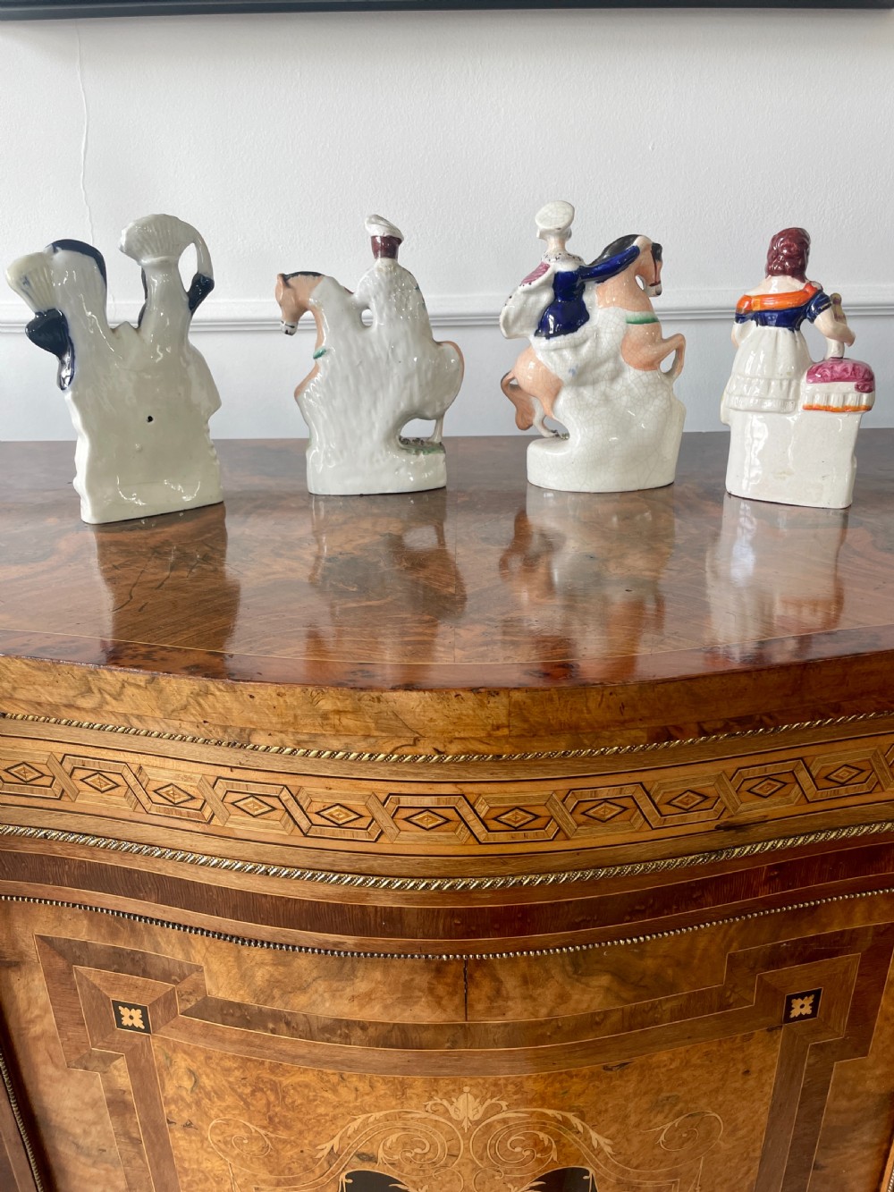 Four Antique Staffordshire Flatback Figures View XIII