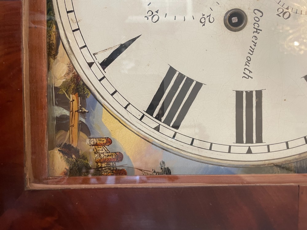 Antique George III Quality Mahogany 8 Day Longcase Clock  View X