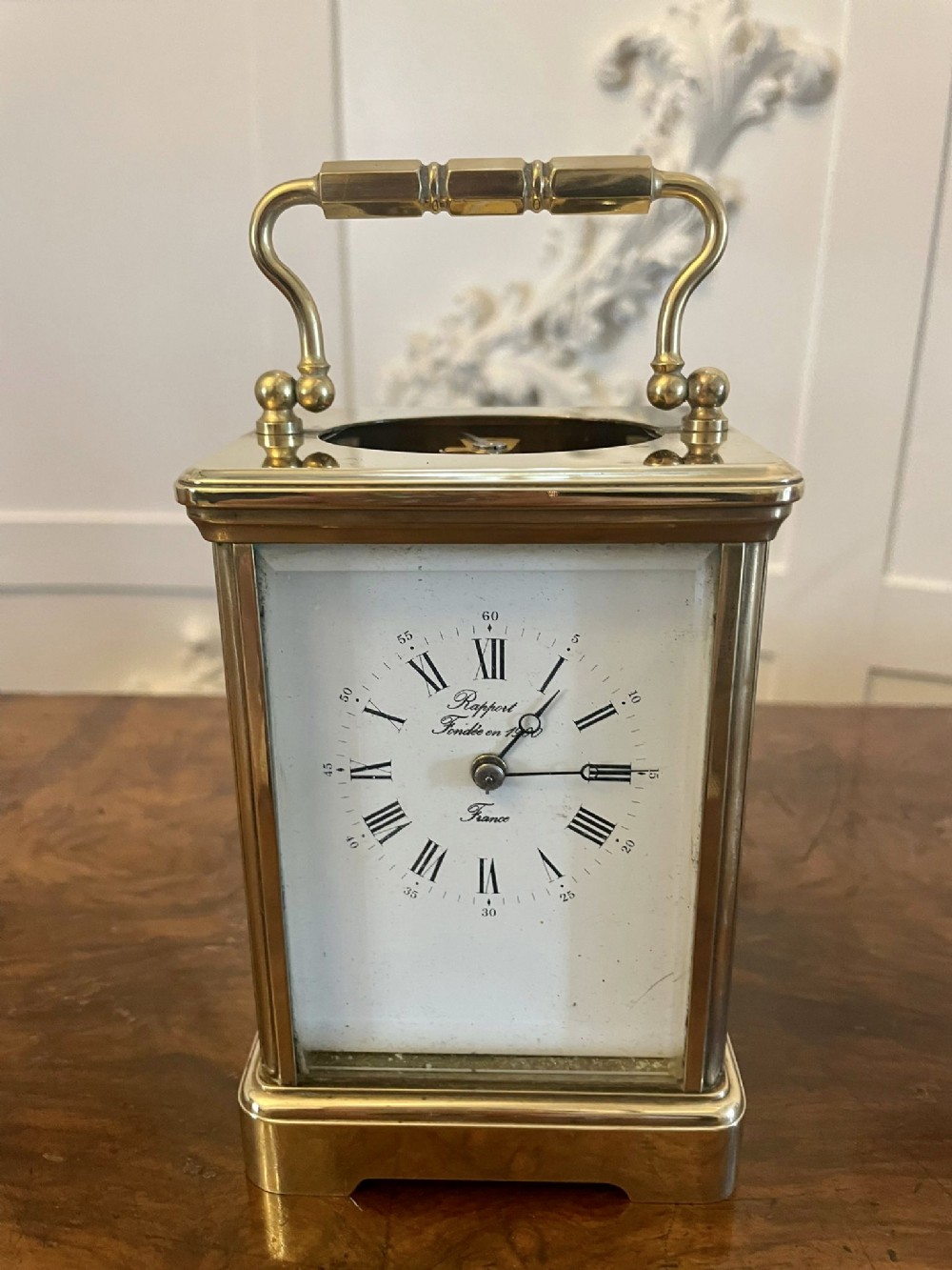 Large Antique Victorian Quality Brass Striking Carriage Clock 