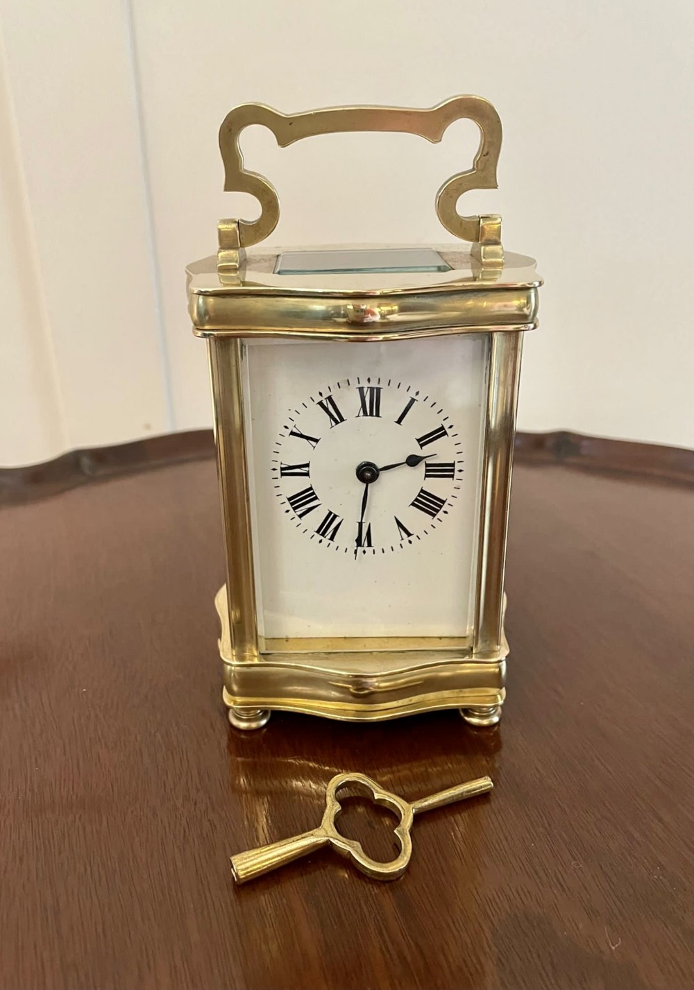  Antique French Quality Brass Carriage Clock 