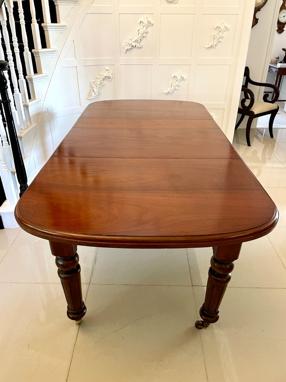Antique Victorian Quality Mahogany Extending Dining Table 73 x 105 x 206cm