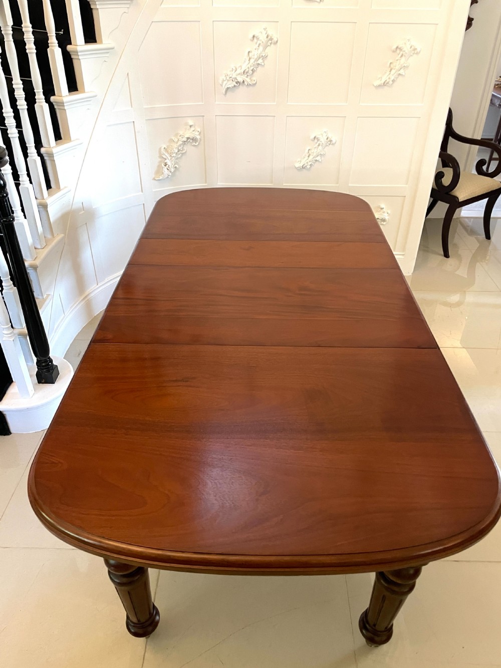Antique Victorian Quality Mahogany Extending Dining Table 73 x 105 x 206cm View XI