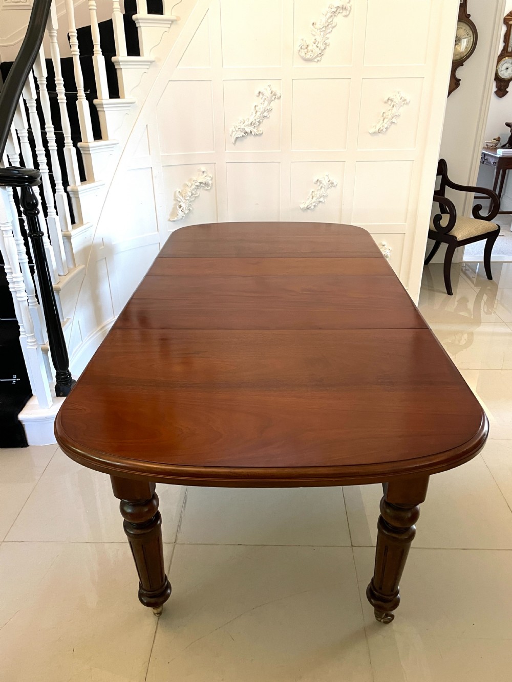 Antique Victorian Quality Mahogany Extending Dining Table 73 x 105 x 206cm View XII