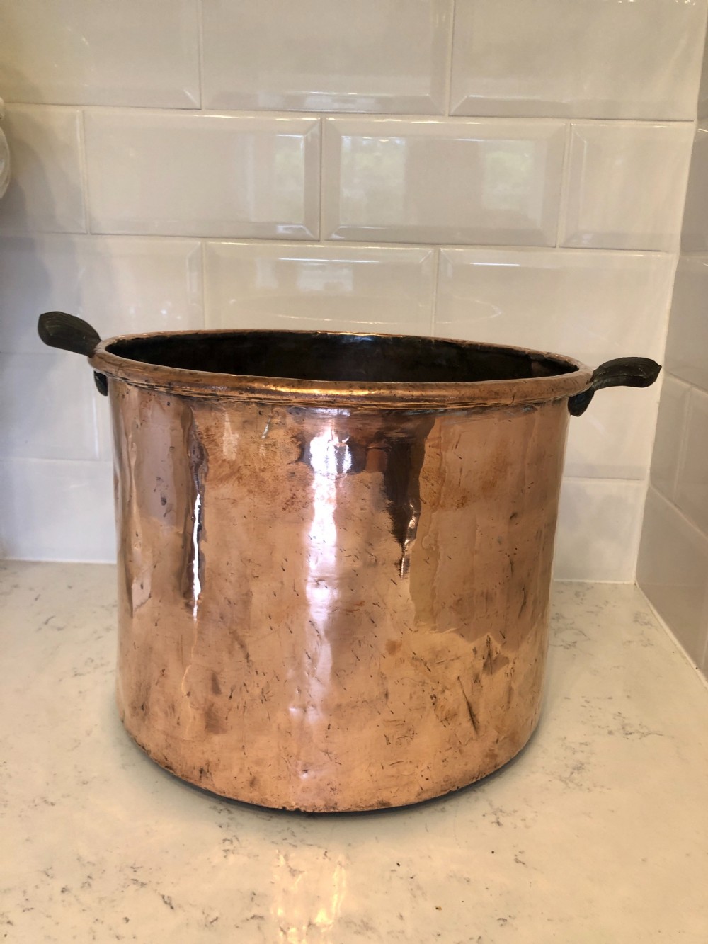 George III Large Antique Copper Pot