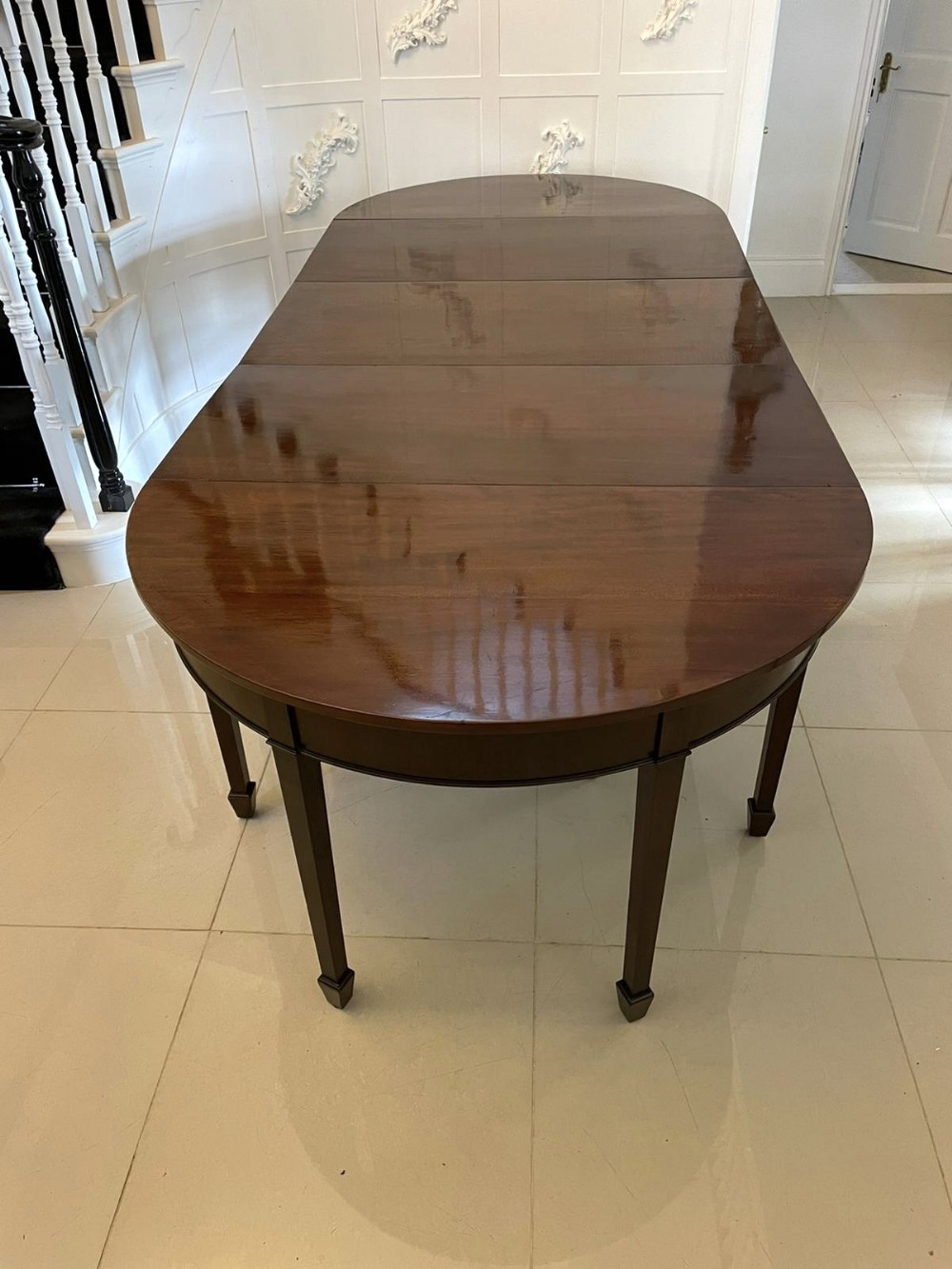 Antique Victorian Quality Mahogany Dining Table 76 x 115 x 277cm