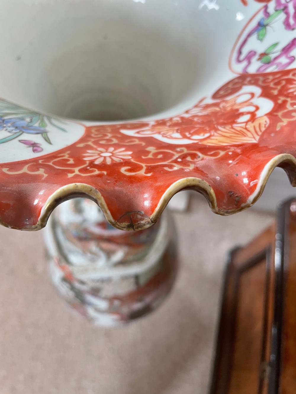 Large Antique Quality Japanese Imari Floor Standing Vase  View XX