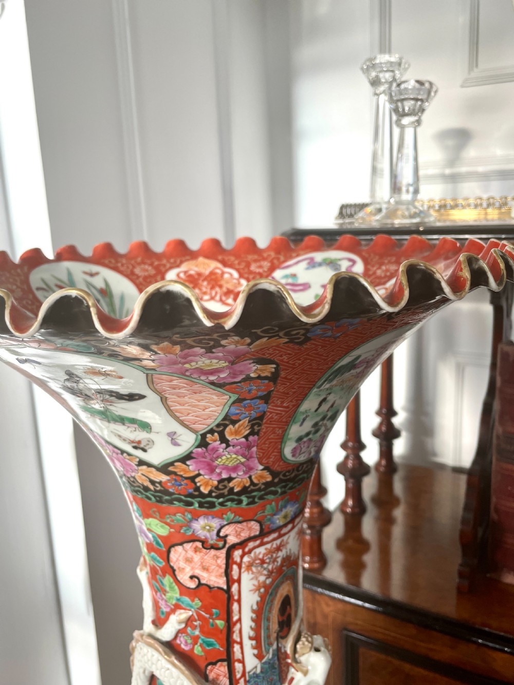 Large Antique Quality Japanese Imari Floor Standing Vase  View XXI