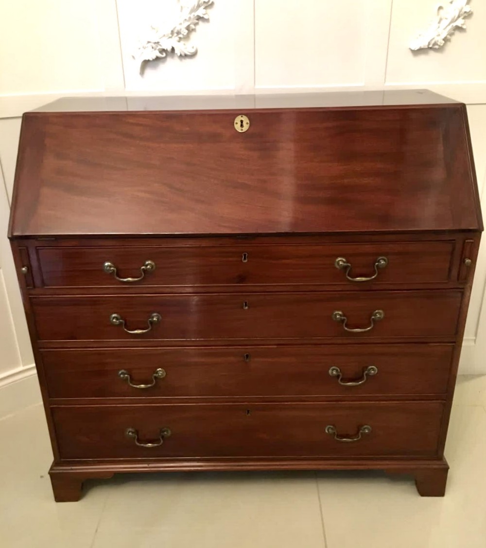Antique George III Mahogany Bureau