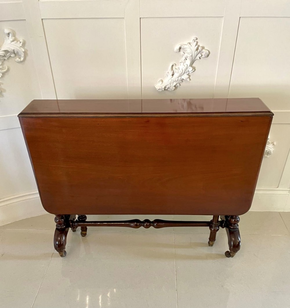  Quality Antique Victorian Mahogany Sutherland Table 