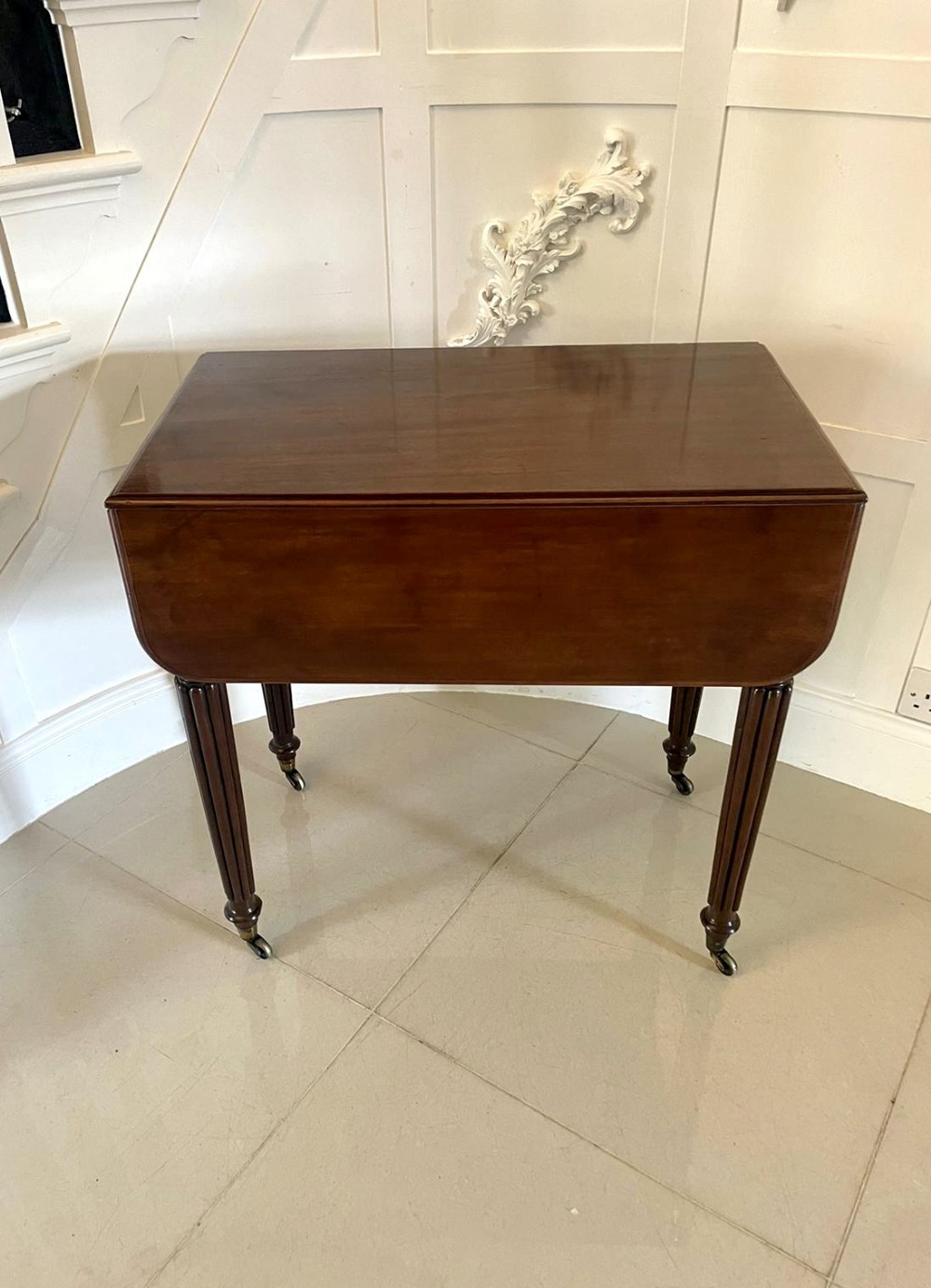Antique Regency Quality Mahogany Pembroke Table 