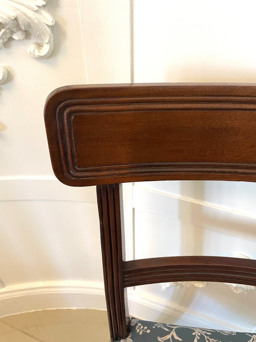  Fine Quality Set of 8 Antique George III Mahogany Dining Chairs  View XVII