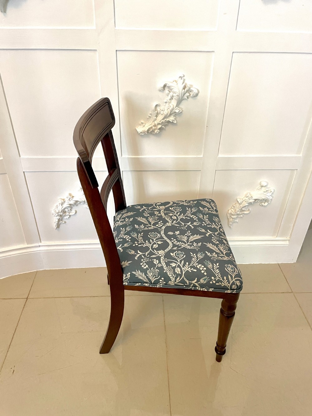  Fine Quality Set of 8 Antique George III Mahogany Dining Chairs  View XIX