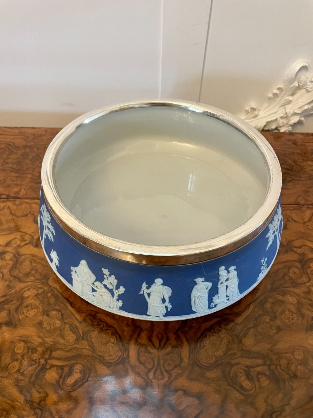 Antique Edwardian Quality Wedgwood Jasperware Fruit Bowl  View VIII