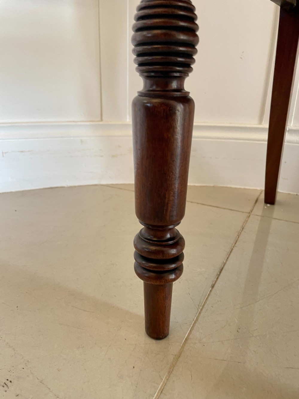 Antique Set of 8 Quality George III Mahogany Dining Chairs  View X