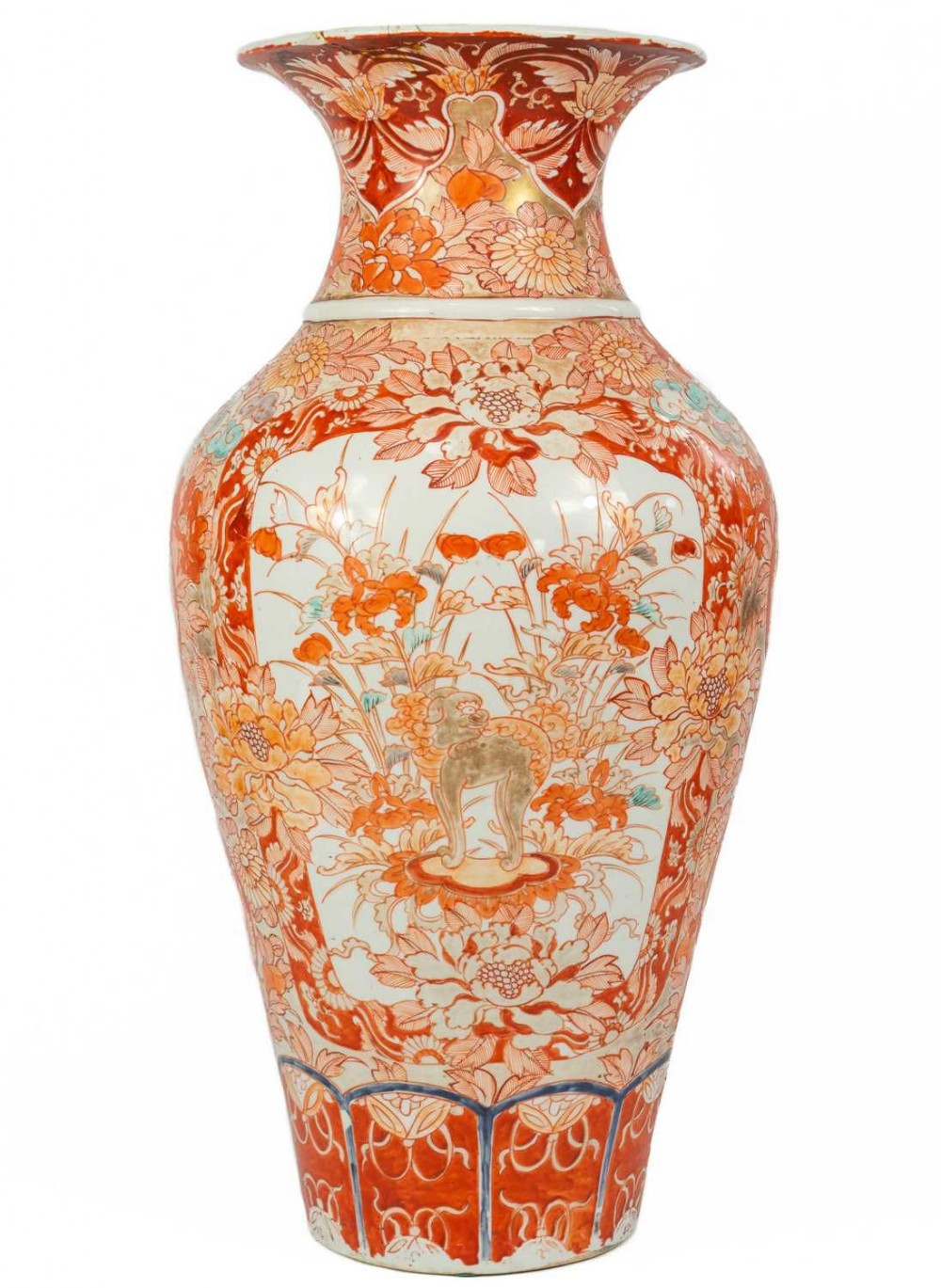 Large Antique 19th Century Imari 24” Vase   
