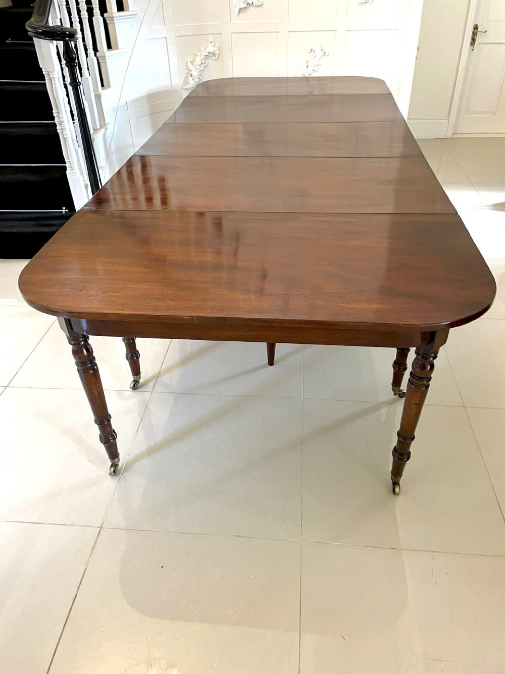  Superb Quality Antique George III Metamorphic Mahogany D End Dining Table