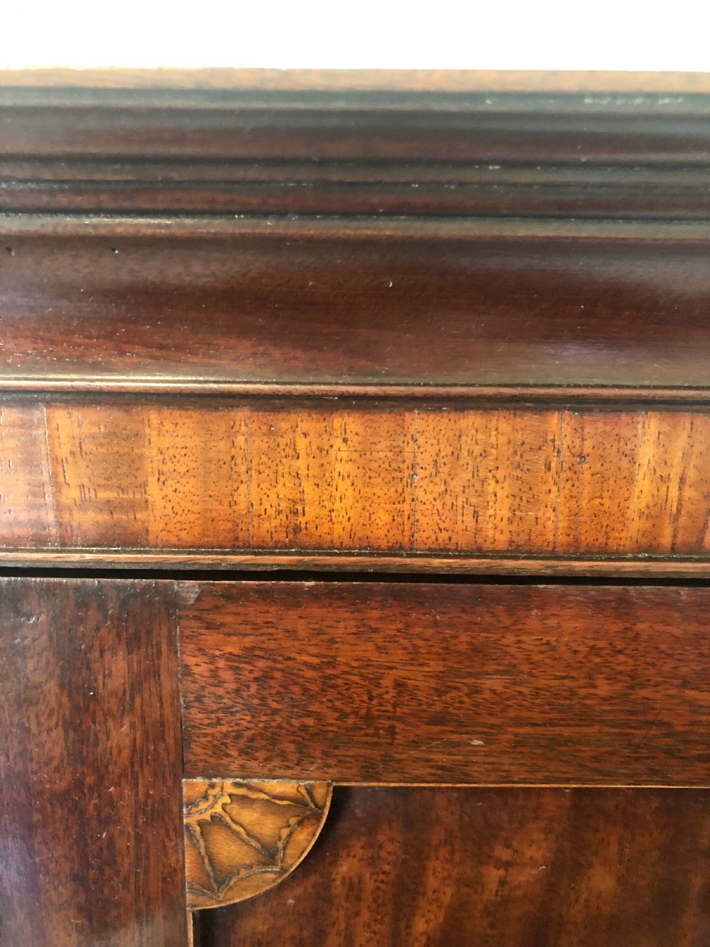 Antique 18th Century George III Quality Mahogany Linen Press View VII