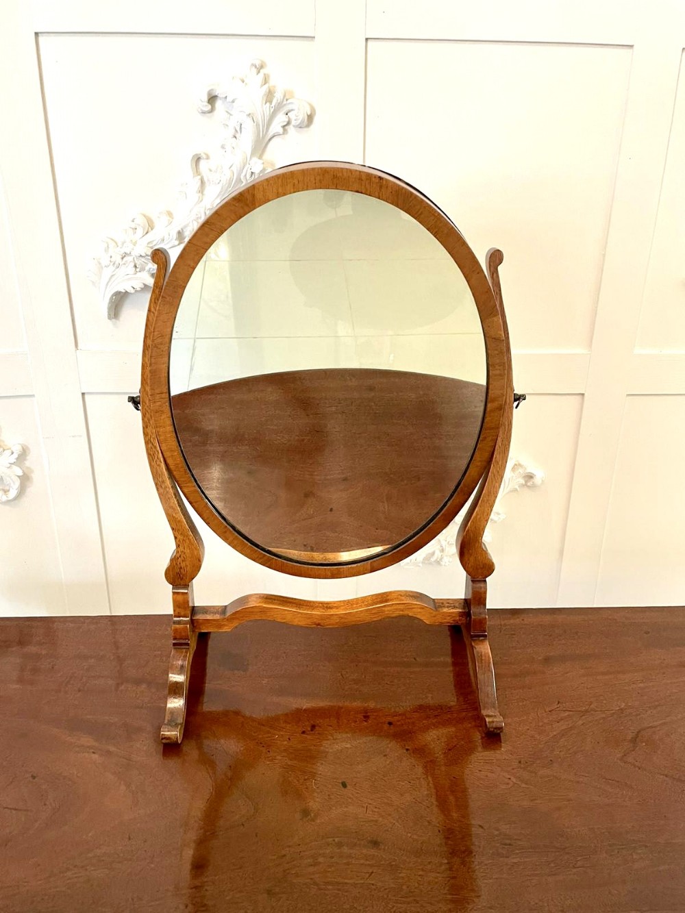Antique Edwardian Mahogany Swing Mirror 