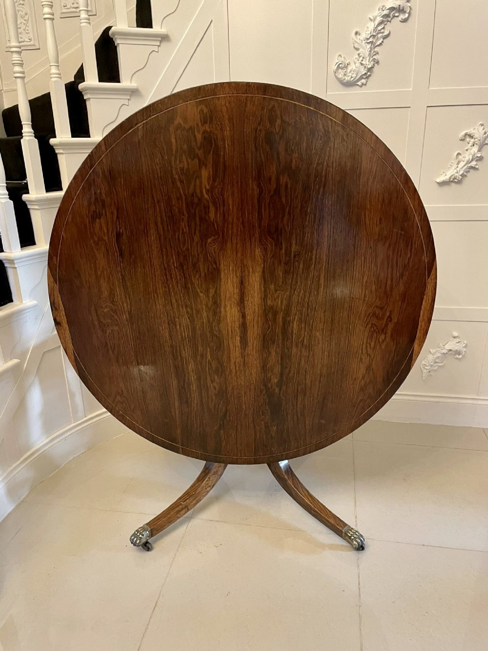 Fine Quality Antique Regency Rosewood Circular Centre Table 