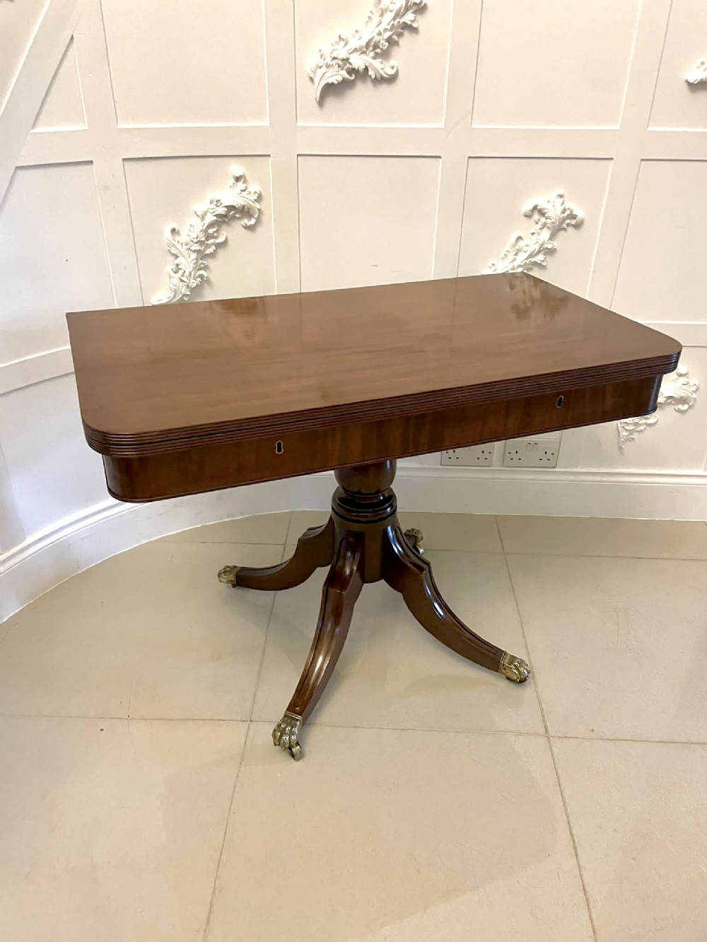 Large Antique Regency Quality Mahogany Tea/Side Table 