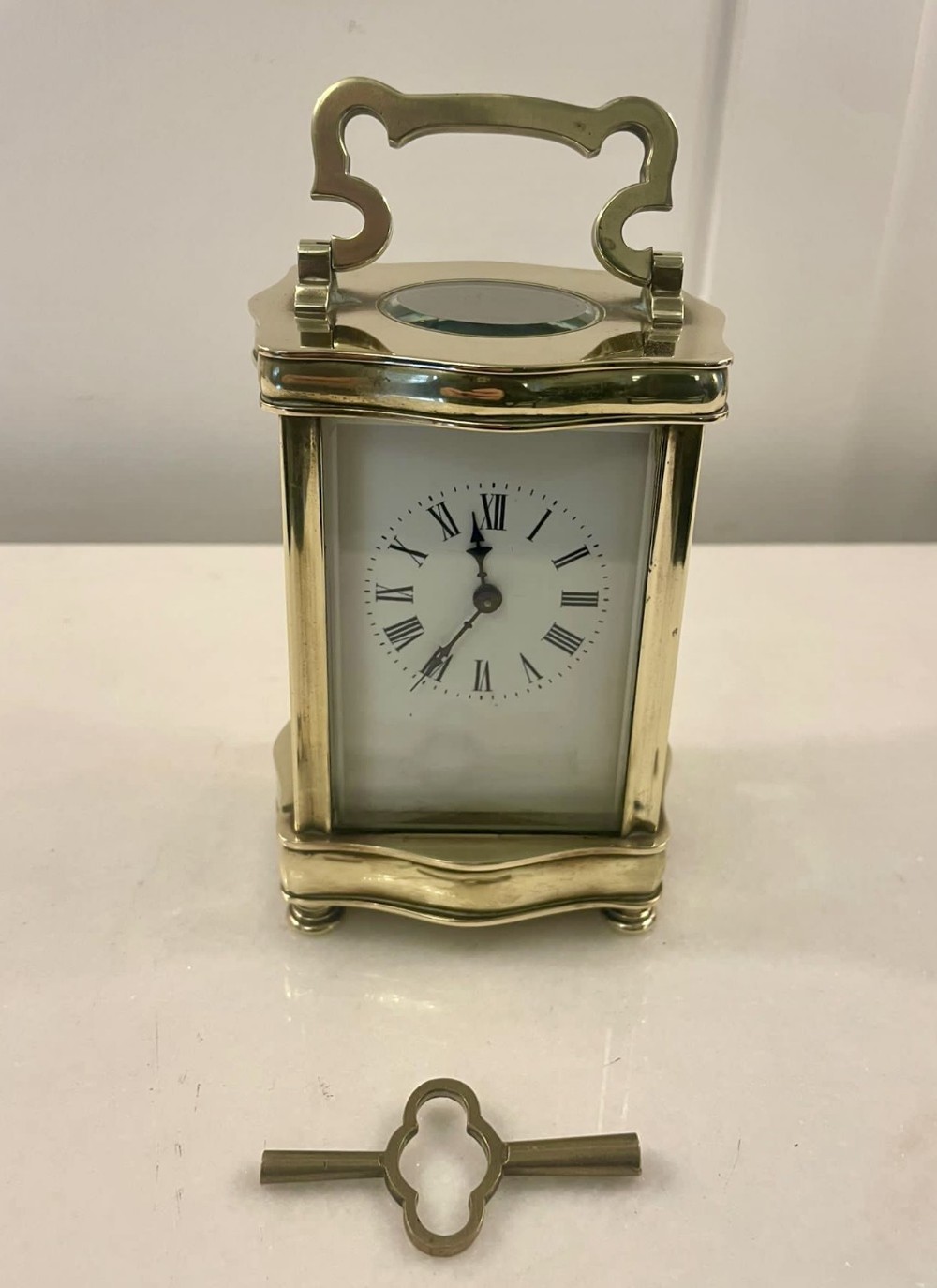 Antique Victorian Quality French Carriage Clock with Original Carrying Case