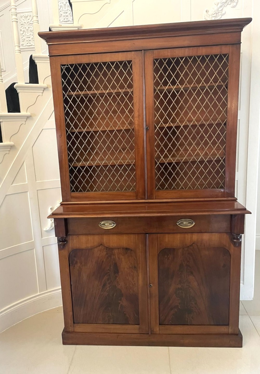 Quality Antique William IV Mahogany Bookcase